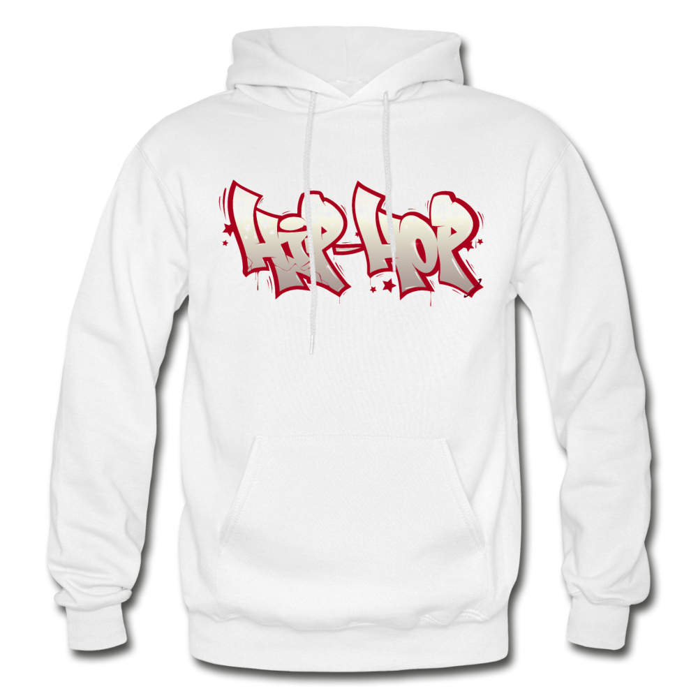 Hip Hop Graffiti Hoodie - white