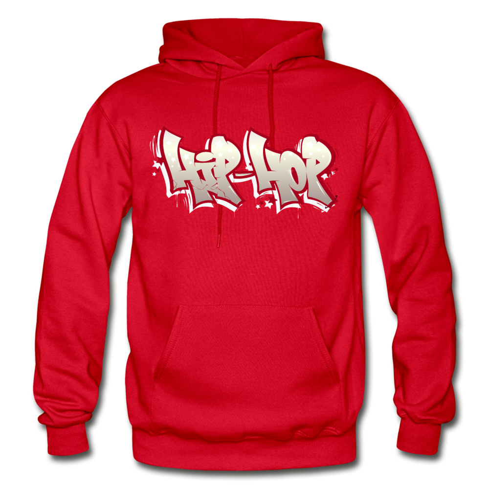 Hip Hop Graffiti Hoodie - red