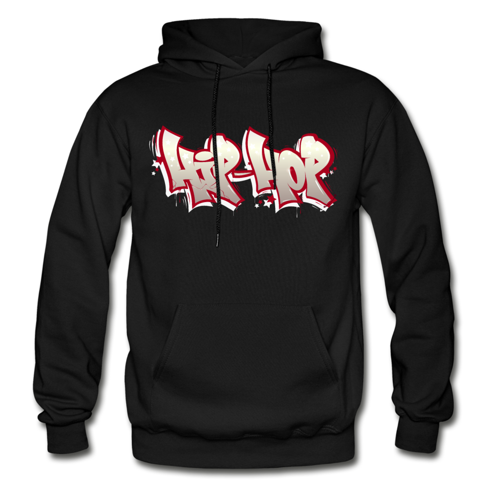 Hip Hop Graffiti Hoodie - black