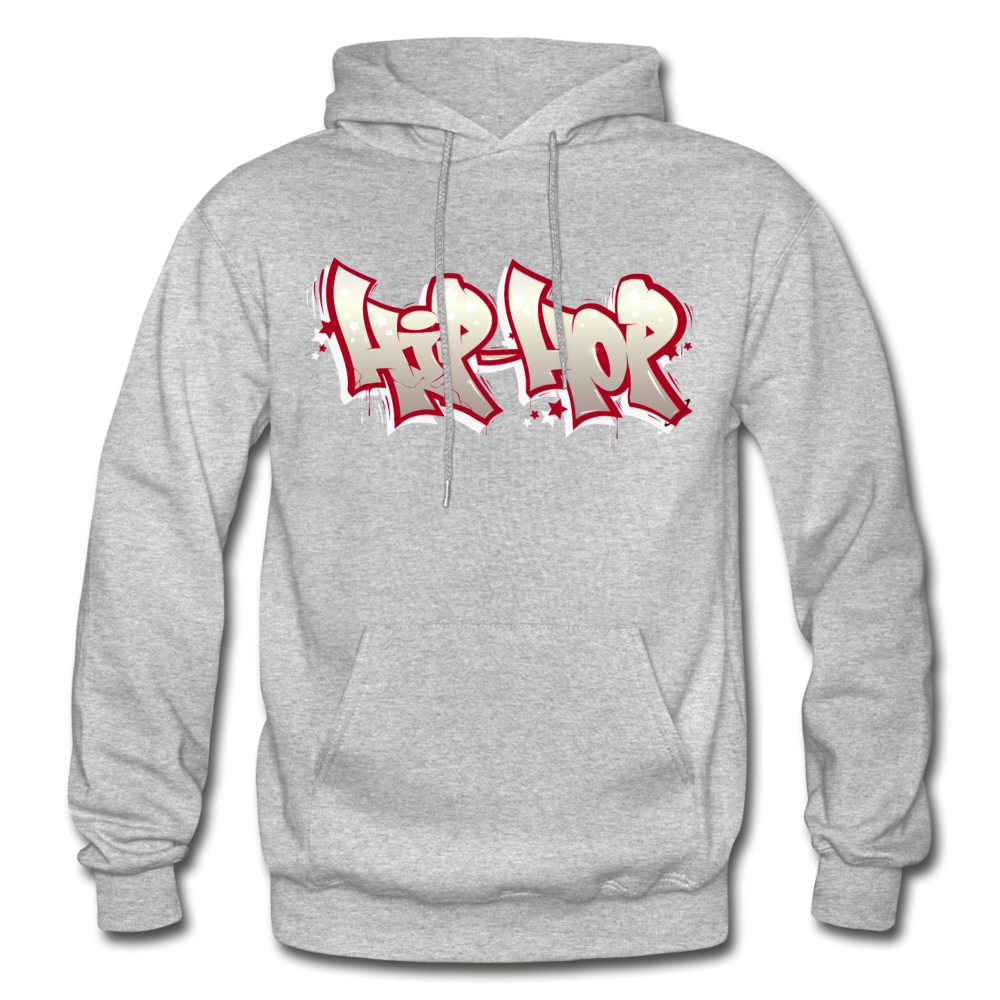 Hip Hop Graffiti Hoodie - heather gray