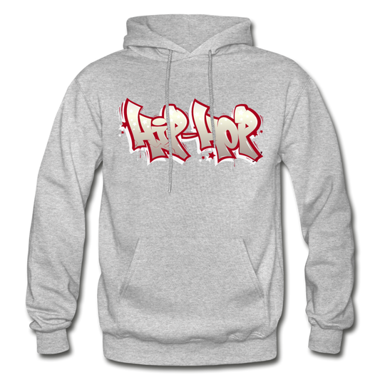 Hip Hop Graffiti Hoodie - heather gray