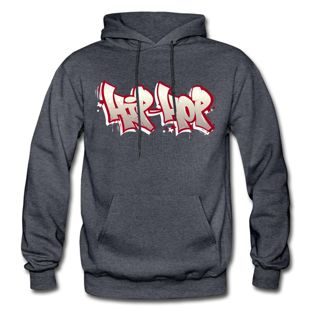 Hip Hop Graffiti Hoodie - charcoal gray