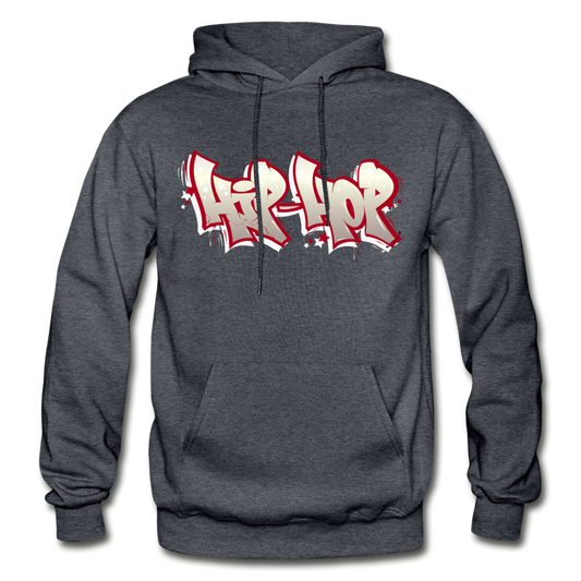 Hip Hop Graffiti Hoodie - charcoal gray