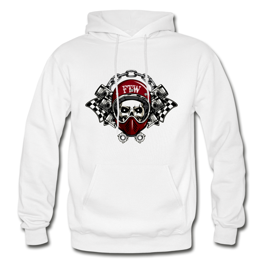 Born for Speed Racer Skull - white