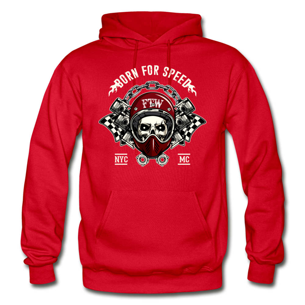 Born for Speed Racer Skull - red