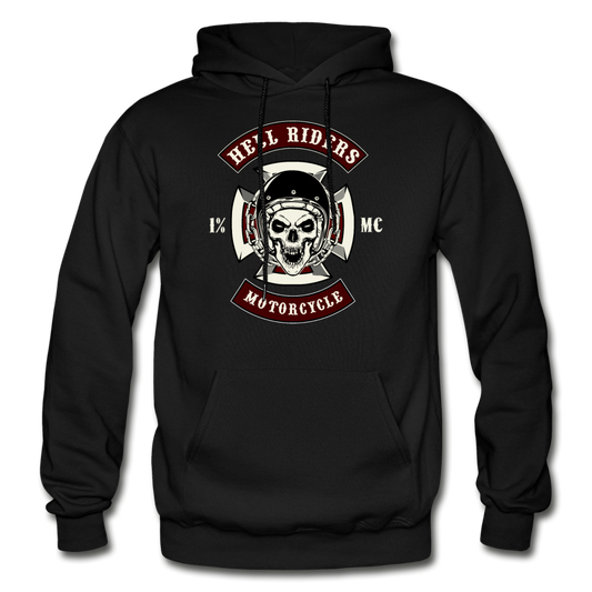 Hell Riders Motorcycle Hoodie - black