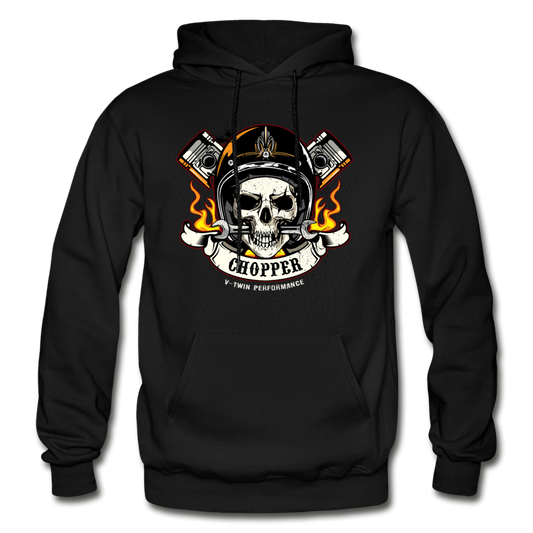 Chopper Skull Hoodie - black