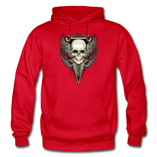 Skull Wings Hoodie - red