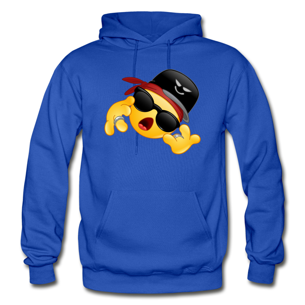 Cool Hip Hop Emoji Hoodie - royal blue