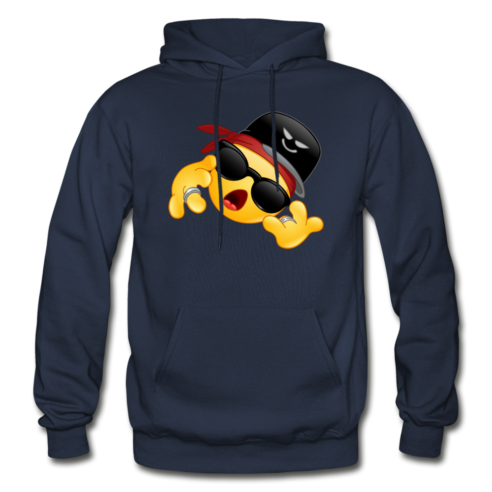 Cool Hip Hop Emoji Hoodie - navy