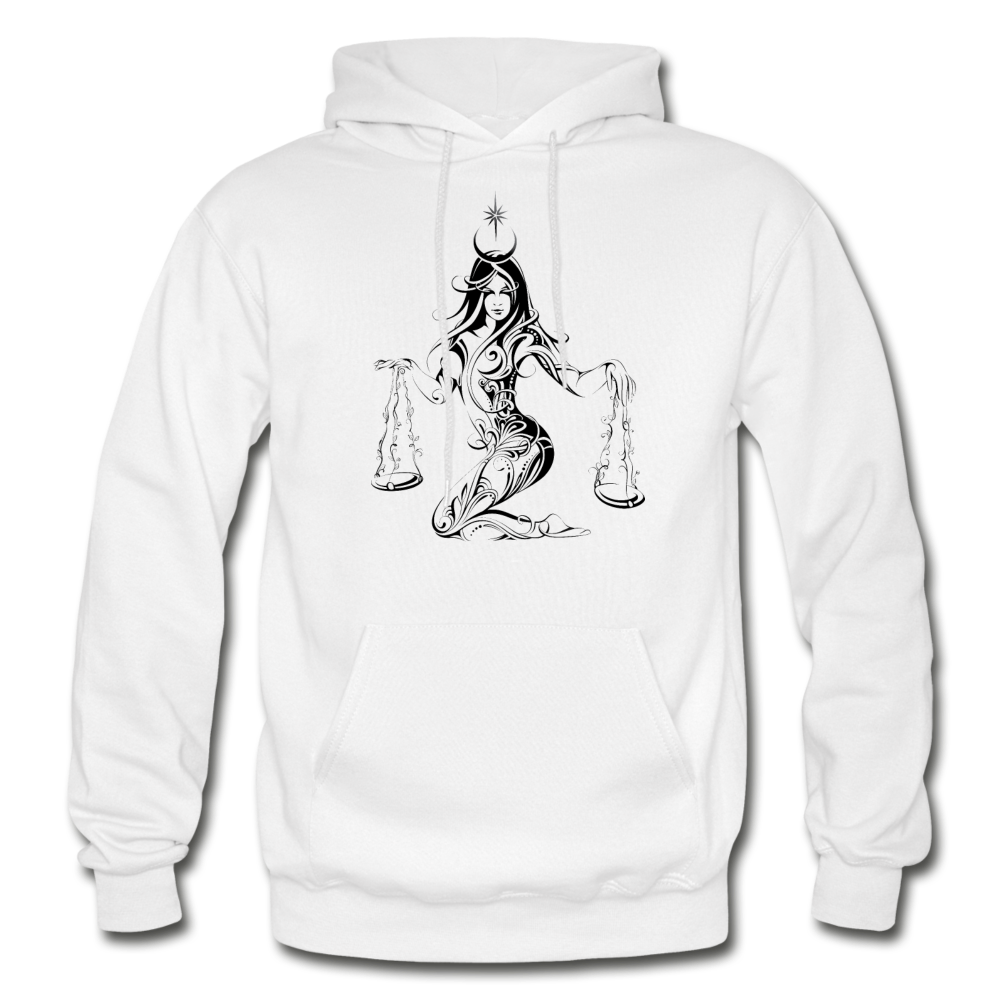 Tribal Maori Scales Girl Hoodie - white