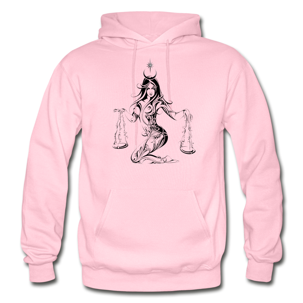 Tribal Maori Scales Girl Hoodie - light pink