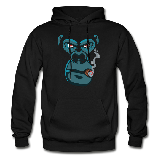 Smoking Gorilla Hoodie - black