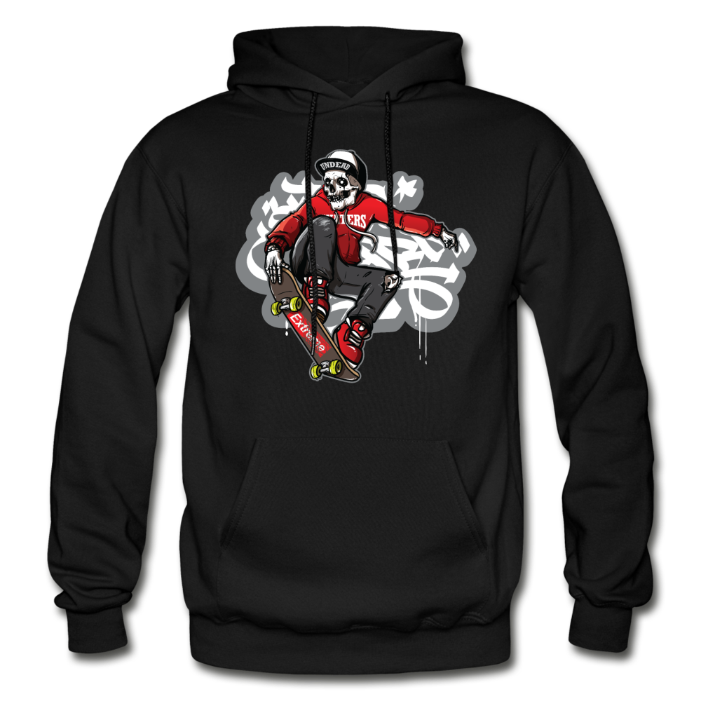 Skater Skeleton Hoodie - black