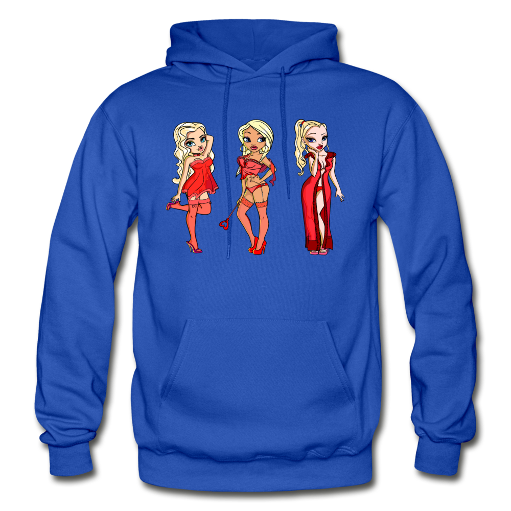 Hot Cartoon Girls Hoodie - royal blue