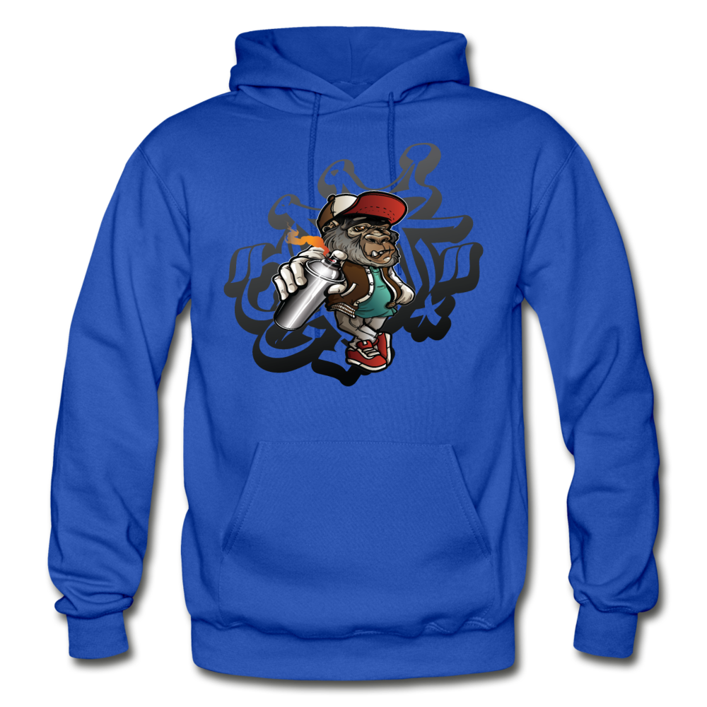 Hip Hop Gorilla Graffiti Artist Hoodie - royal blue