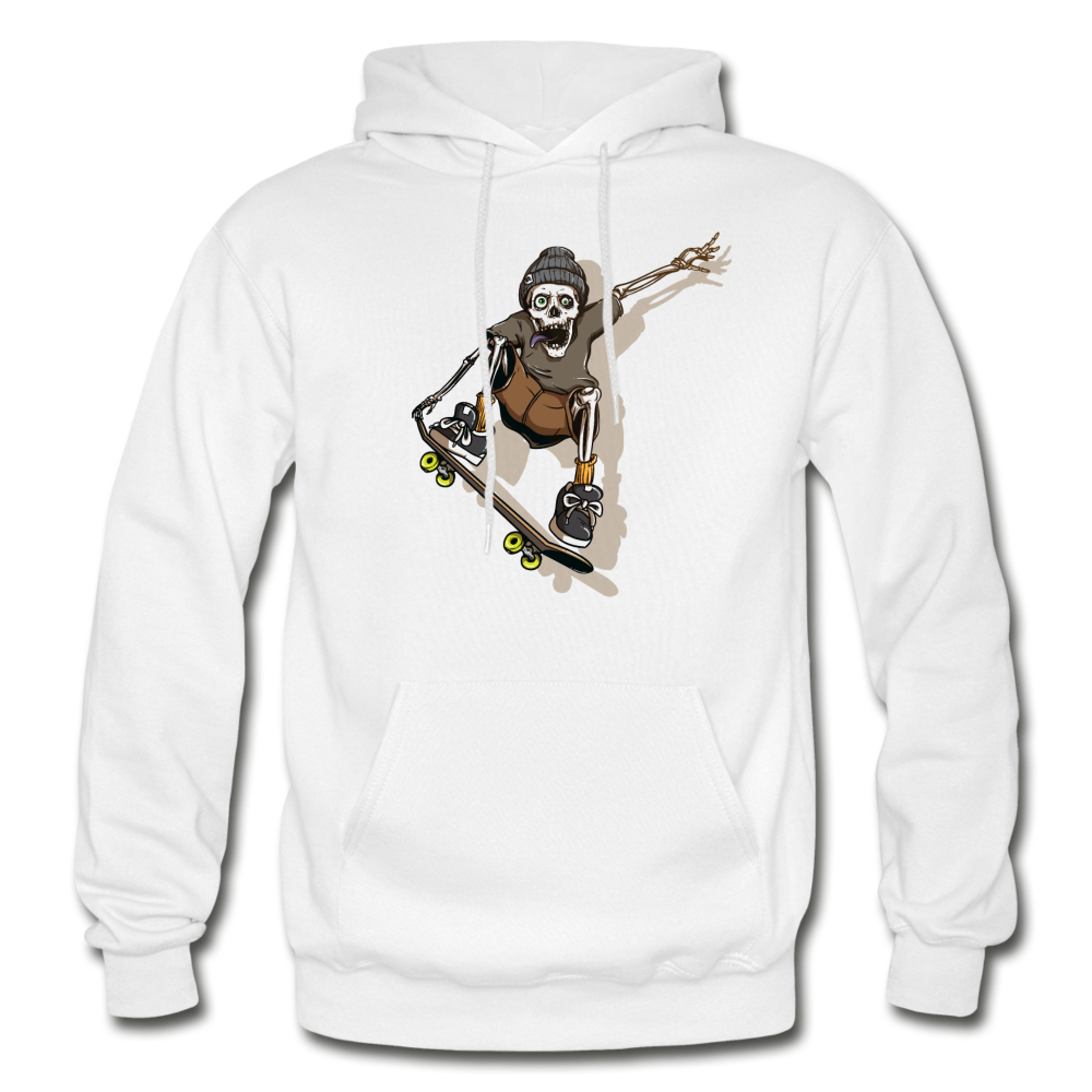 Skeleton Skater Hoodie - white
