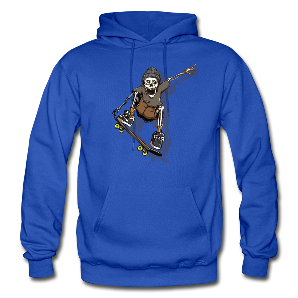 Skeleton Skater Hoodie - royal blue