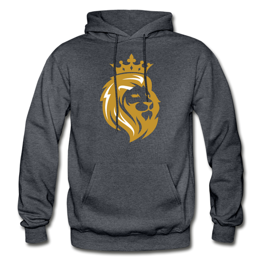 Lion Crown Hoodie - charcoal gray