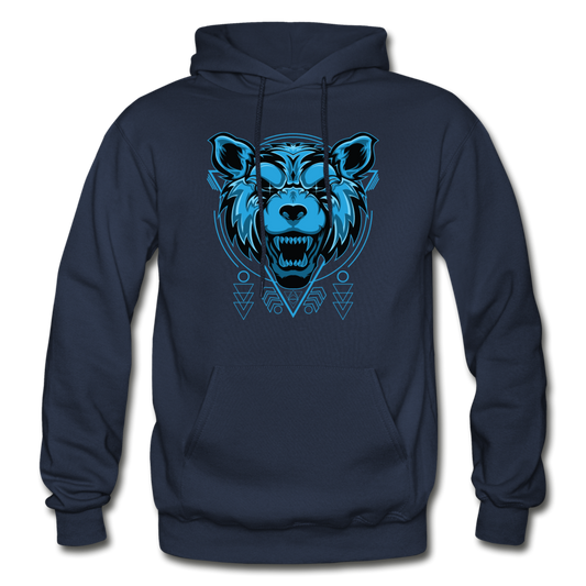 Blue Wolf Hoodie - navy
