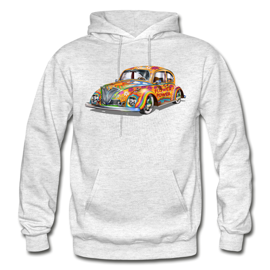 Hippie Bug Hoodie - light heather gray