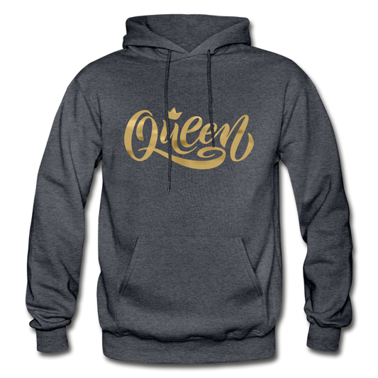 Queen Hoodie - charcoal gray