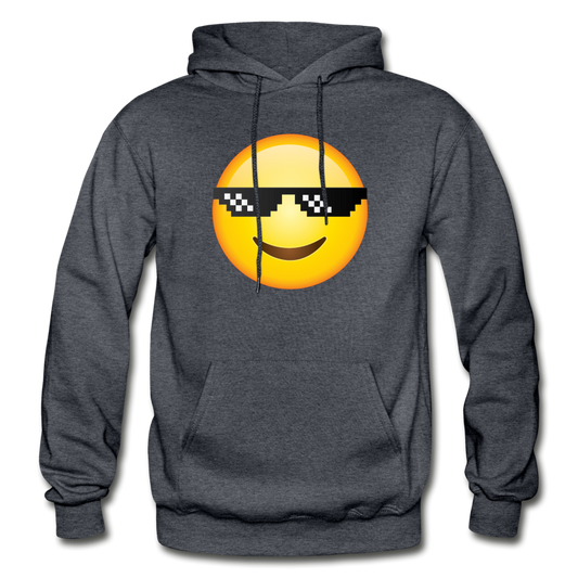 Cool Emoji Hoodie - charcoal gray