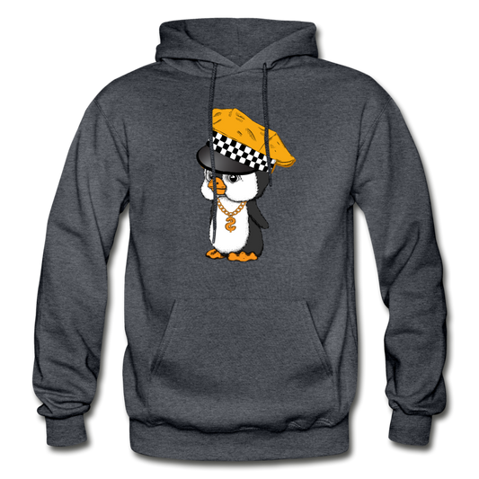 Taxi Penguin Hoodie - charcoal gray