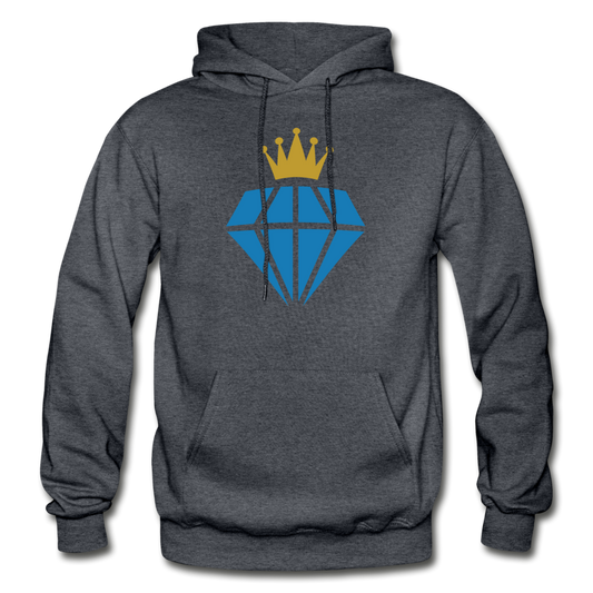 Diamond Crown Hoodie - charcoal gray
