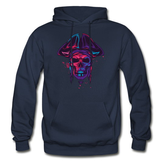 Pirate Skull Hoodie - navy