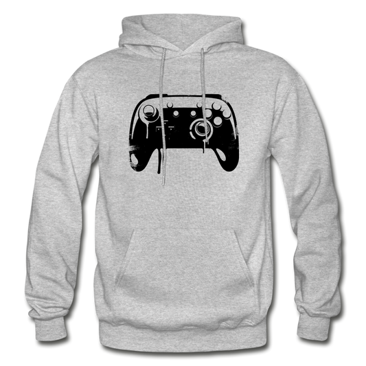 Video Game Controller Hoodie - heather gray