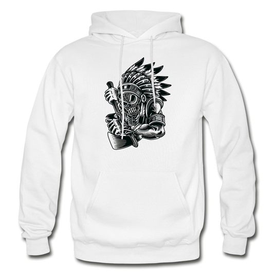 Indian Warrior Hoodie - white