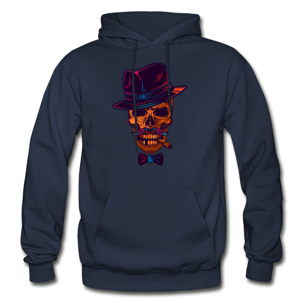 Fedora Skull Hoodie - navy