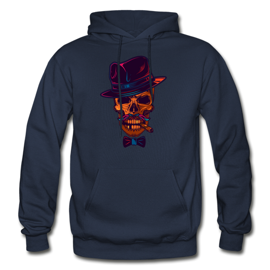 Fedora Skull Hoodie - navy