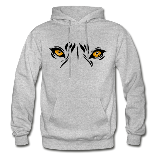 Jungle Cat Eyes Hoodie - heather gray