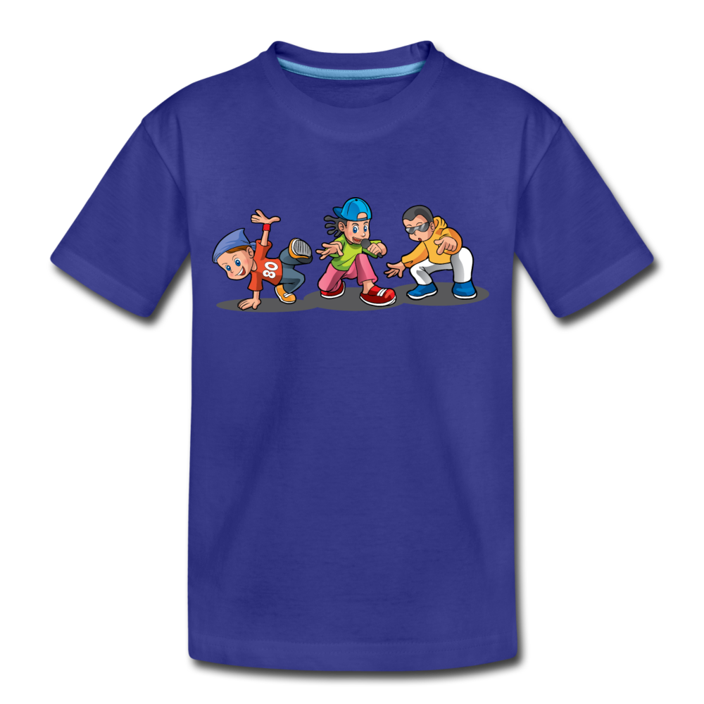 Hip Hop Cartoon Kids Kids T-Shirt - royal blue