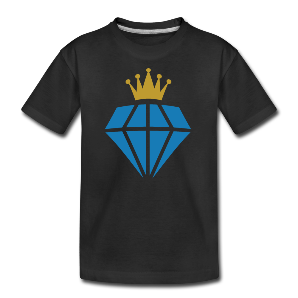 Diamond Crown Kids T-Shirt - black