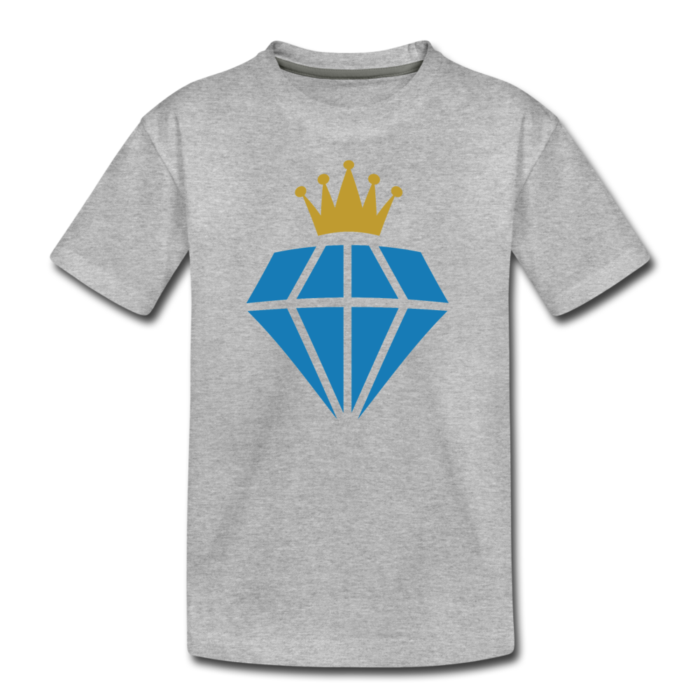 Diamond Crown Kids T-Shirt - heather gray