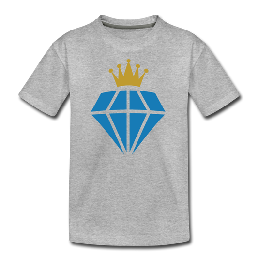 Diamond Crown Kids T-Shirt - heather gray