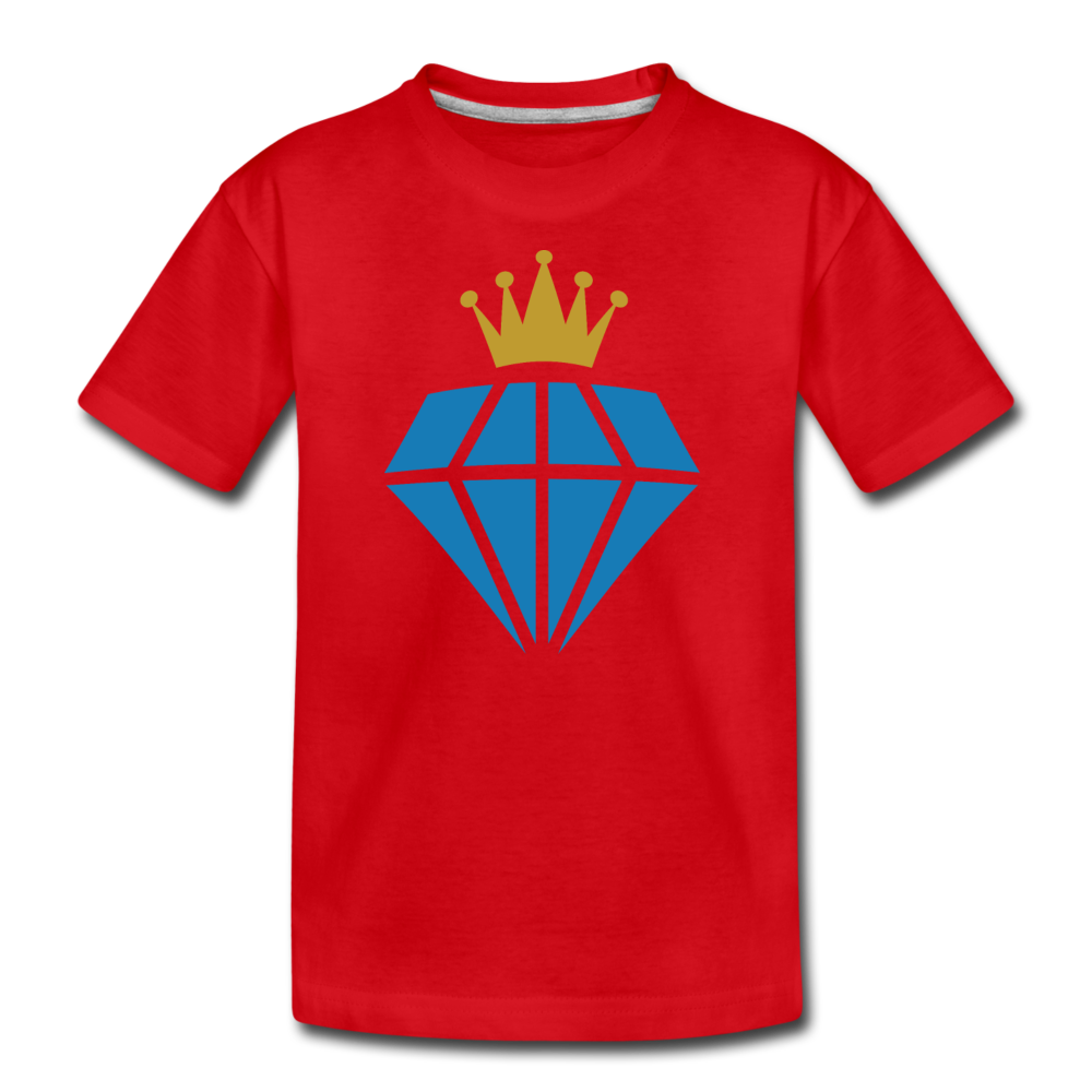 Diamond Crown Kids T-Shirt - red