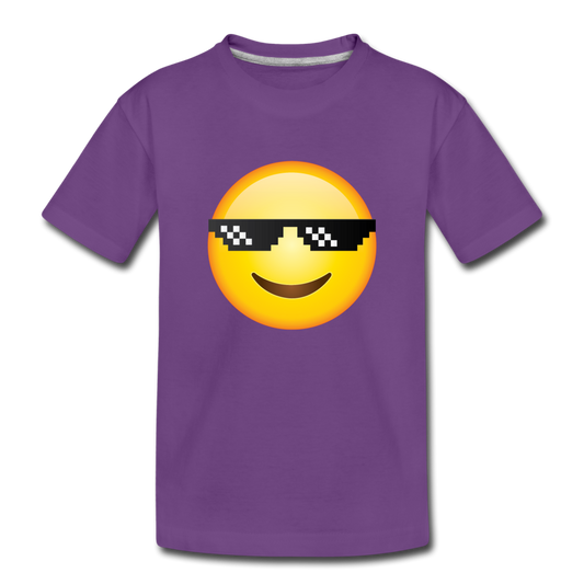 Cool Emoji Kids T-Shirt - purple