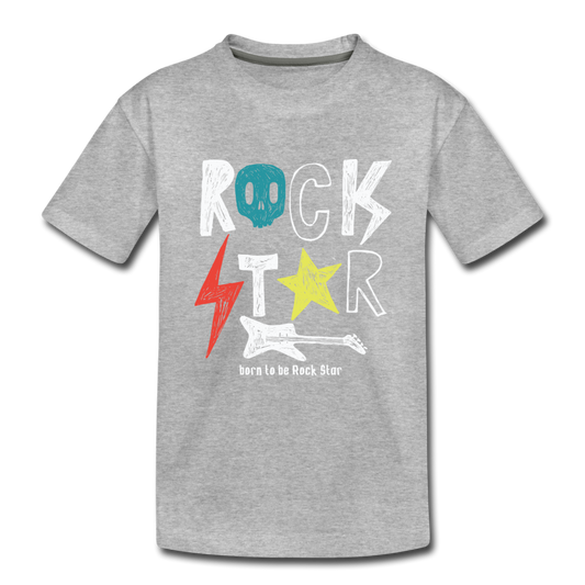 Rock Star Kids T-Shirt - heather gray