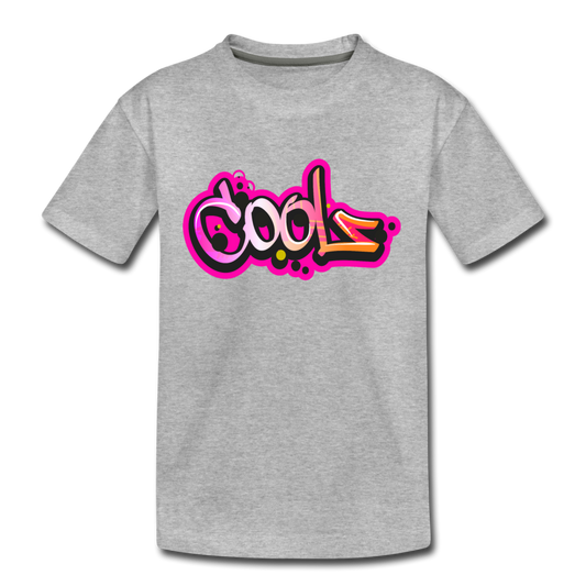 Cool Graffiti Kids T-Shirt - heather gray