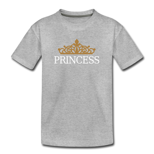 Princess Crown Kids T-Shirt - heather gray