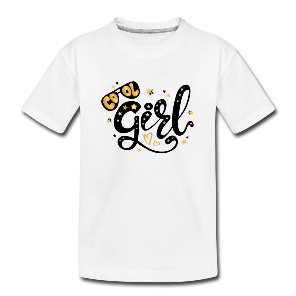 Cool Girl Kids T-Shirt - white