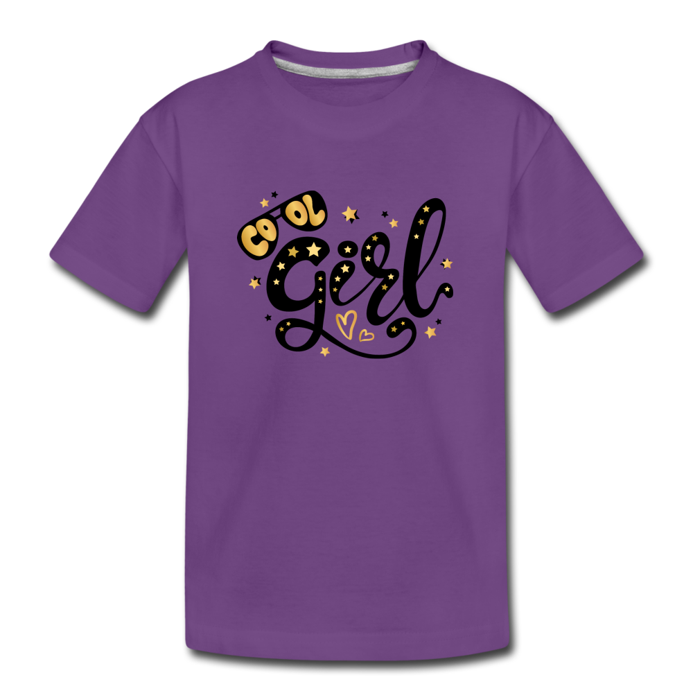 Cool Girl Kids T-Shirt - purple