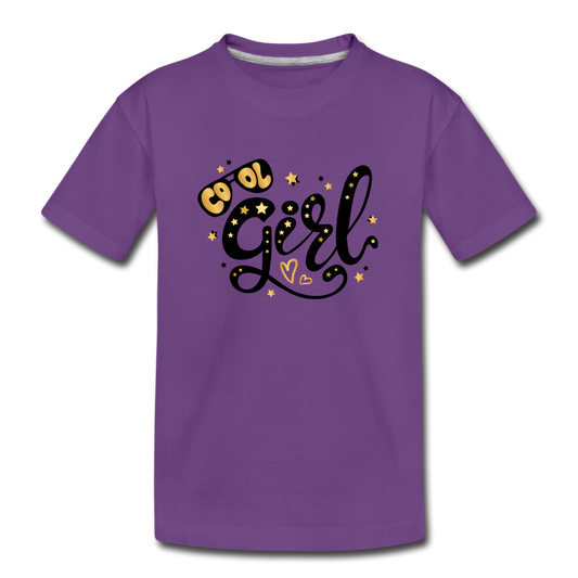Cool Girl Kids T-Shirt - purple