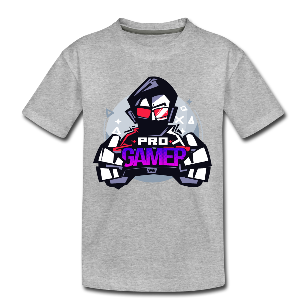 Pro Gamer Kids T-Shirt - heather gray