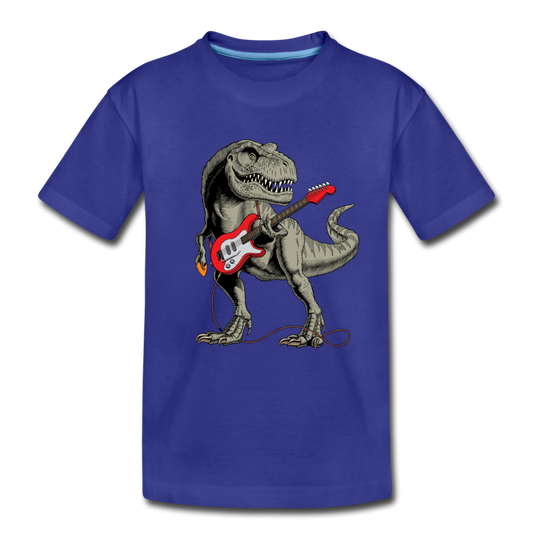 Guitar Dinosaur Kids T-Shirt - royal blue