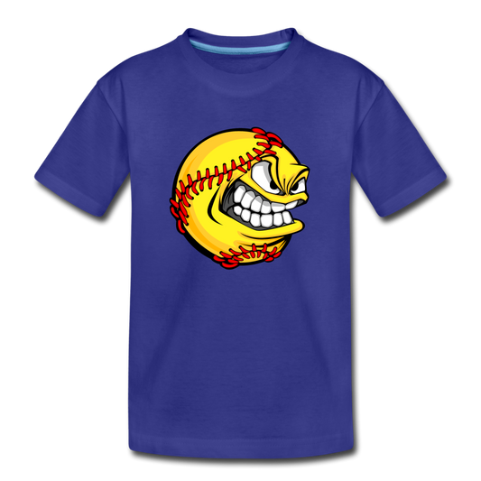 Baseball Face Kids T-Shirt - royal blue